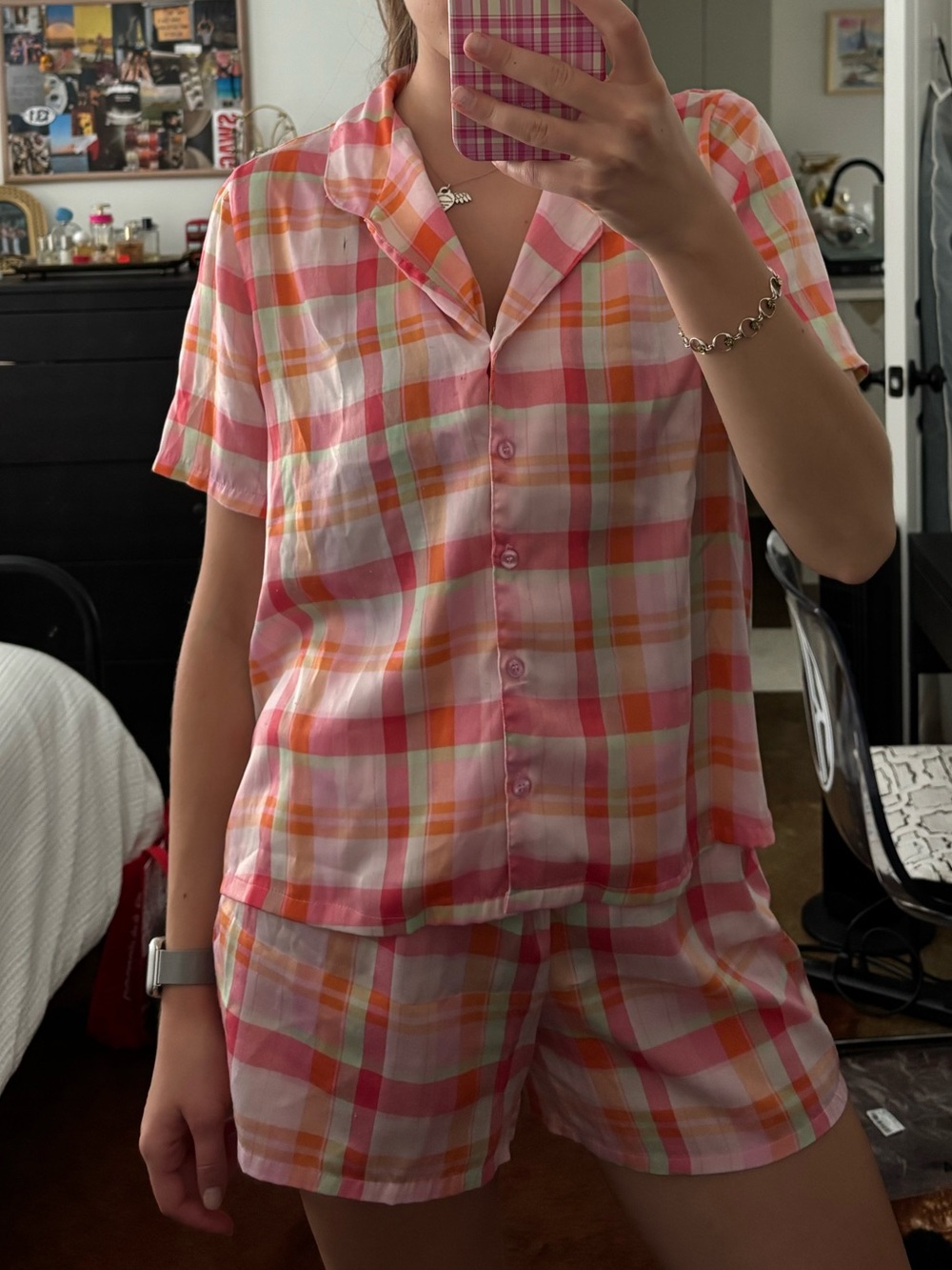 Plaid Pajama Set